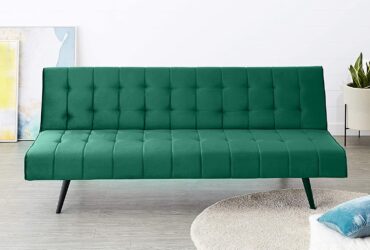 Amazon Brand – Solimo Roland 3 Seater Sofa cum Bed (Fabric, Green)