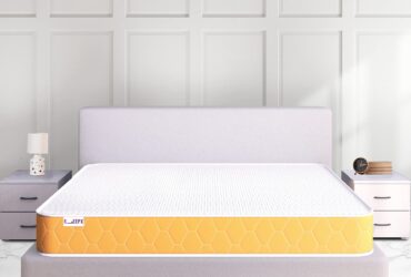 SleepX Dual Comfort Mattress – Medium Soft & Hard – King Bed Size (Orange, 78x72x5)