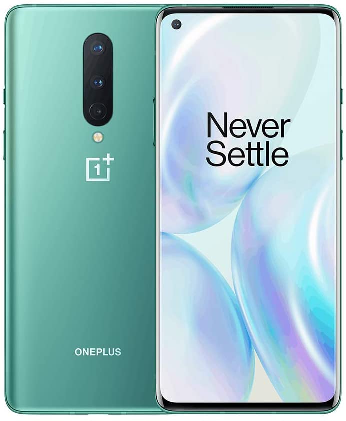 Private: OnePlus 8 Glacial Green,​ 5G Unlocked Android Smartphone U.S Version, 8GB RAM+128GB Storage, 90Hz Fluid Display,Triple Camera, with Alexa Built-in