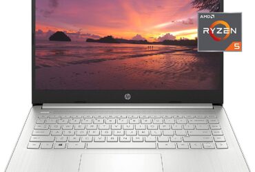 HP 14 Laptop, AMD Ryzen 5 5500U, 8 GB RAM, 256 GB SSD Storage, 14-inch Full HD Display, Windows 10 Home, Thin & Portable, Micro-Edge & Anti-Glare Screen, Long Battery Life (14-fq1021nr, 2021)