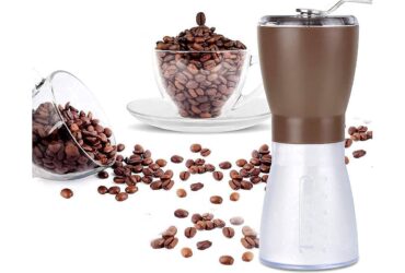 Gopinathji shop Hand Coffee Bean Grinder, Manual Coffee Burr Mill Stainless Steel Handle Burr Coffee Grinder for Drip Coffee, Espresso, French Press