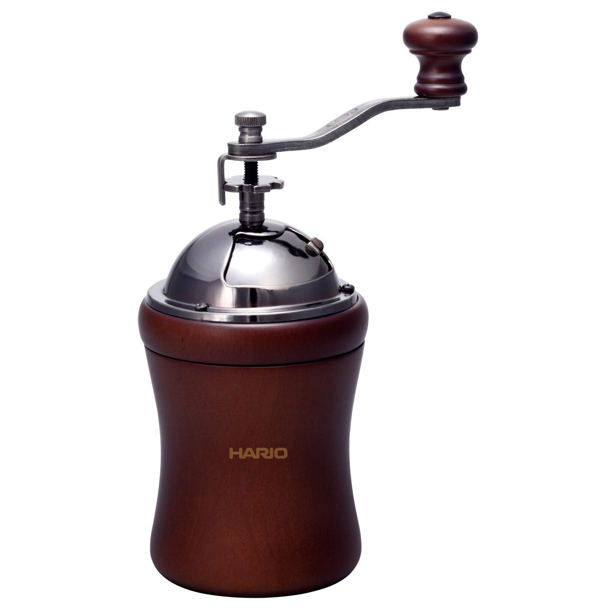 HARIO Coffee Mill Dome – Hand Grinder, Brown, Standard (MCD-2)