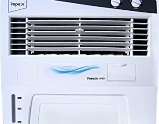 Impex FREEZO W50 Personal Air Cooler – 50L, White & Gre