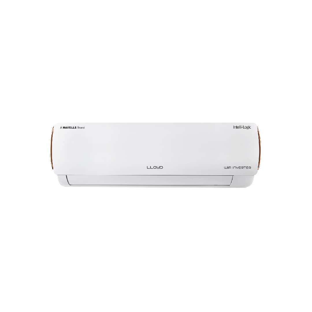 Lloyd 1.5 Ton 5 Star Voice & WiFi Enabled Inverter Split AC with Plasma Protective Shield & Anti-Viral Filter (GLS18I55WBHL, Automatic Humidity Control & Real Time Humidity Sensing, Golden Deco Strip)