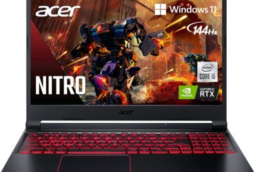 Acer Nitro 5 AN515-55-53E5 Gaming Laptop | Intel Core i5-10300H | NVIDIA GeForce RTX 3050 Laptop GPU | 15.6" FHD 144Hz IPS Display | 8GB DDR4 | 256GB NVMe SSD | Intel Wi-Fi 6 | Backlit Keyboard