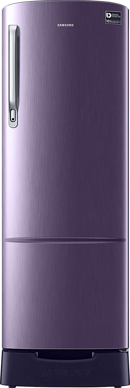 (Renewed) Samsung 255 L 3 Star Inverter Direct Cool Single Door Refrigerator (Pebble Blue)