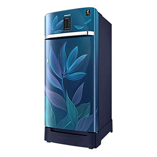 Samsung 192 L 4 Star Inverter Direct Cool Single Door Refrigerator(RR21A2N2XRZ/HL, Midnight Blossom Red, Base Stand with Drawer, Digi Touch Cool, Curd Maestro)