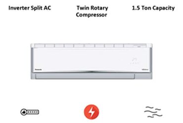 Panasonic ZU 1.5 Ton 5 Star Inverter Split AC (CS/CU-ZU18XKYF, White)