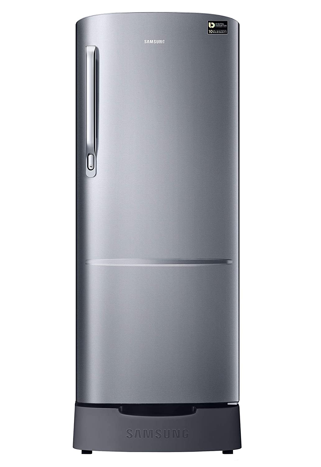 Samsung 230 L 3 Star Inverter Direct Cool Single Door Refrigerator (RR24A282YS8/NL, Base Stand with Drawer, Elegant Inox), Silver