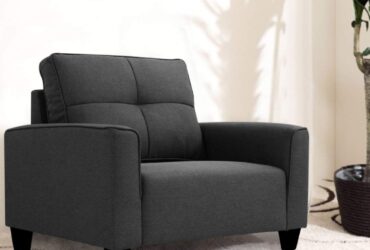 Furny Altamon 1 Seater Sofa (Dark Grey)