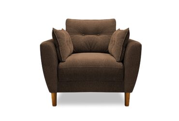 Lenkoa Fabric Seater (Brown, 1 Seater)