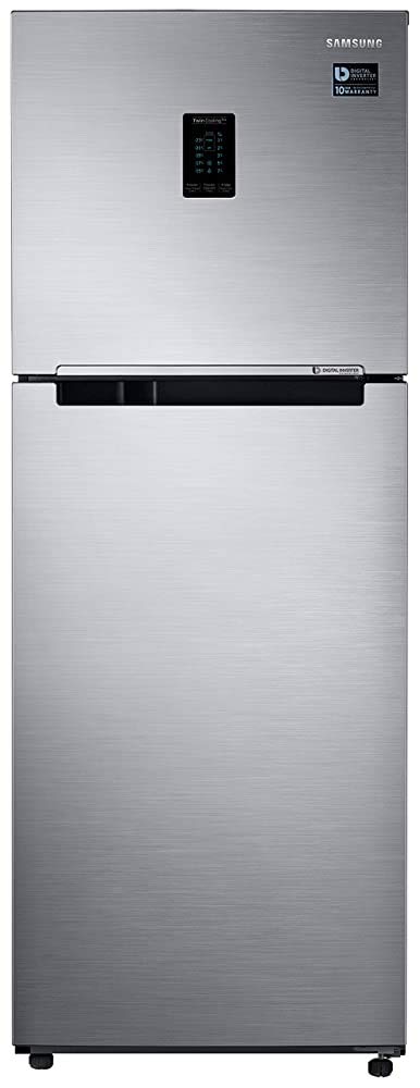 (Renewed) Samsung 324 L 3 Star Inverter Frost-Free Double Door Refrigerator (RT34T4513S8/HL-cr, Elegant Inox)