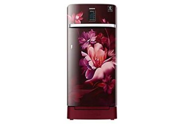 Samsung 192 L 4 Star Inverter Direct cool Single Door Refrigerator (RR21A2K2XRZ/HL, Base Stand with Drawer, Digi- Touch Cool, Curd Maestro, Midnight Blossom Red)