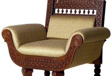 Ethnic Kraft EK/KS/SC Single Seater Sofa (Walnut)