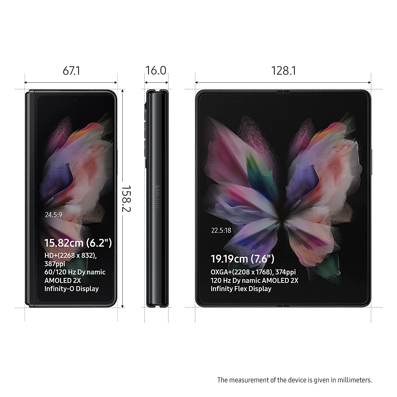 Samsung Fold 3 Black (12/512 GB) + Samsung Buds 2 (Graphite)