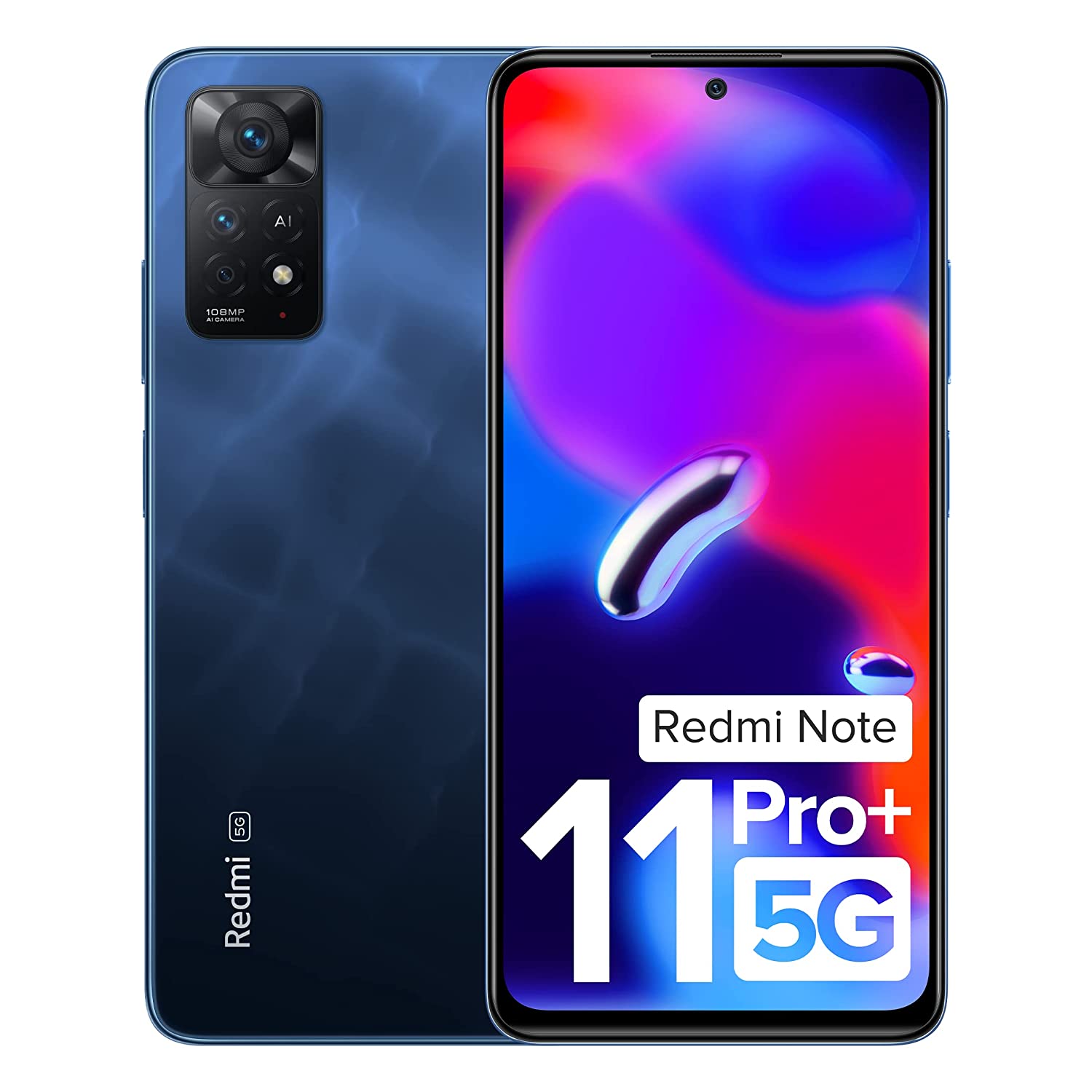Redmi Note 11 Pro + 5G (Mirage Blue, 8GB RAM, 256GB Storage) | 67W Turbo Charge | 120Hz Super AMOLED Display | Additional Exchange Offers Available | Charger Included