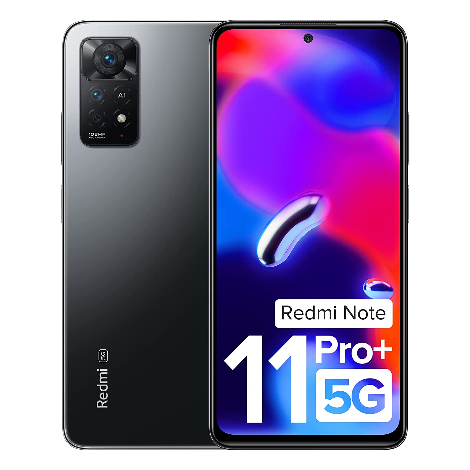 Redmi Note 11 Pro + 5G (Stealth Black, 8GB RAM, 256GB Storage) | 67W Turbo Charge | 120Hz Super AMOLED Display | Additional Exchange Offers Available | Charger Included