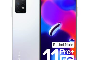 Redmi Note 11 Pro + 5G (Phantom White, 8GB RAM, 256GB Storage) | 67W Turbo Charge | 120Hz Super AMOLED Display | Additional Exchange Offers Available | Charger Included