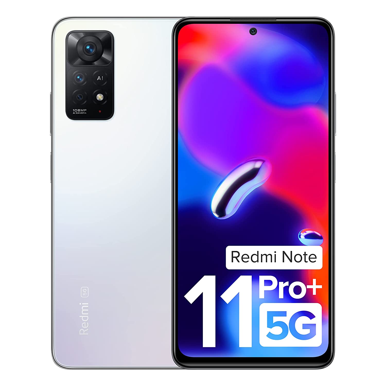 Redmi Note 11 Pro + 5G (Phantom White, 8GB RAM, 256GB Storage) | 67W Turbo Charge | 120Hz Super AMOLED Display | Additional Exchange Offers Available | Charger Included