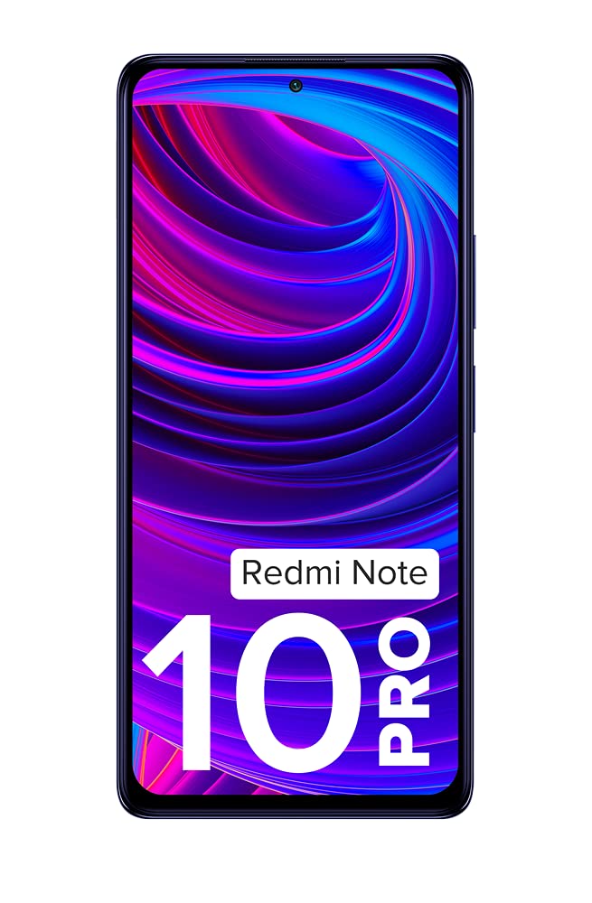 Redmi Note 10 Pro (Dark Nebula 6GB RAM 128GB Storage) -120hz Super Amoled Display|64MPwith 5mp Super Tele-Macro Normal