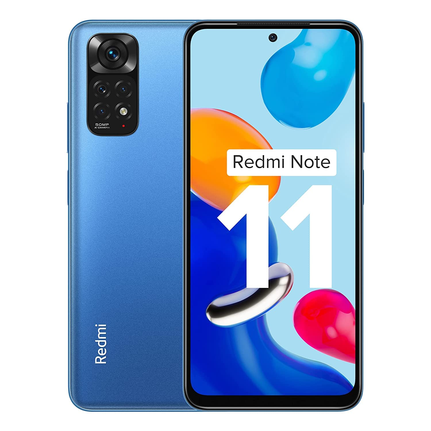 Redmi Note 11 (Horizon Blue, 6GB RAM, 128GB Storage)|90Hz FHD+ AMOLED Display | Qualcomm® Snapdragon™ 680-6nm | Alexa Built-in