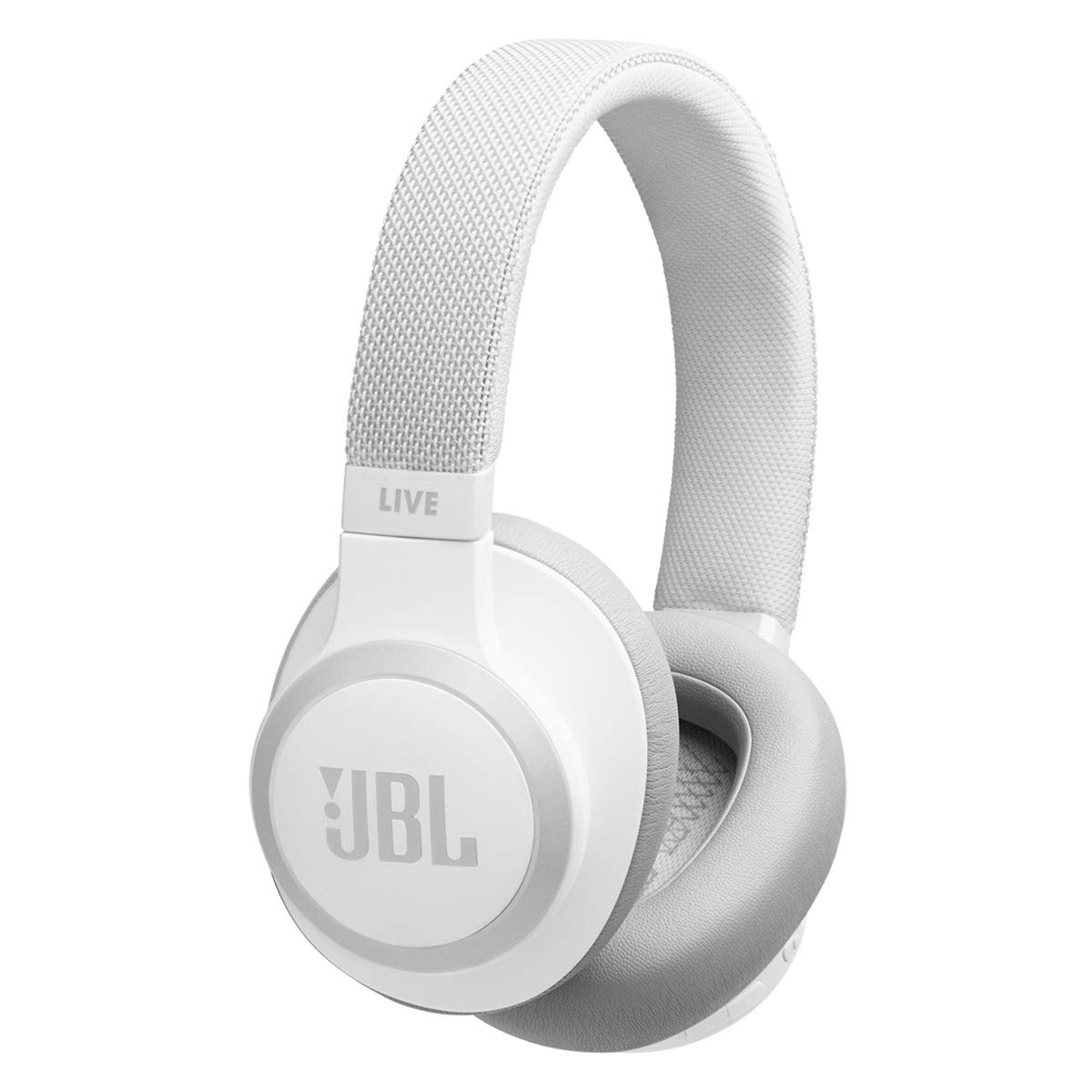 JBL Live 650 BT NC, Around-Ear Wireless Headphone with Noise Cancellation – White
