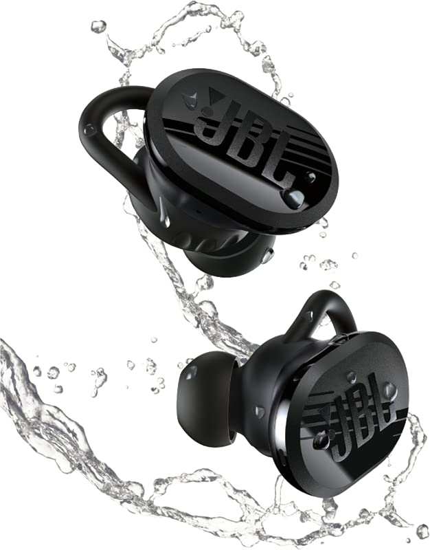 JBL Endurance Race TWS | Active Sports Earbuds with Mic | 30Hrs Playtime | IP67 Water & Dustproof | Customize with JBL App | Secure fit with Enhancer & Twistlock Design for Running & Workouts (Black)