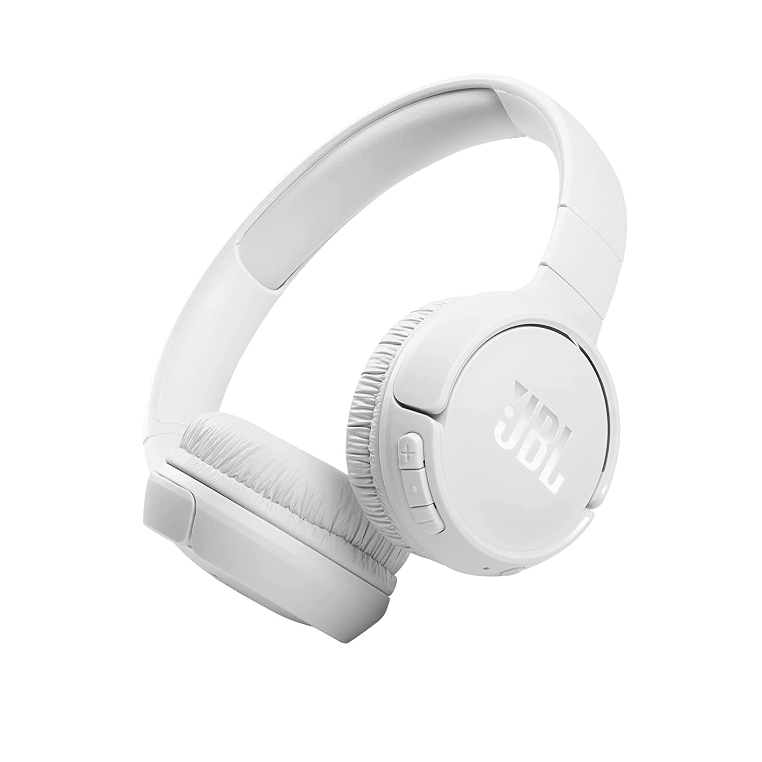 JBL Tune 510BT, On Ear Wireless Headphones with Mic, up to 40 Hours Playtime, JBL Pure Bass, Quick Charging, Dual Pairing, Bluetooth 5.0 & Voice Assistant Support for Mobile Phones (White)