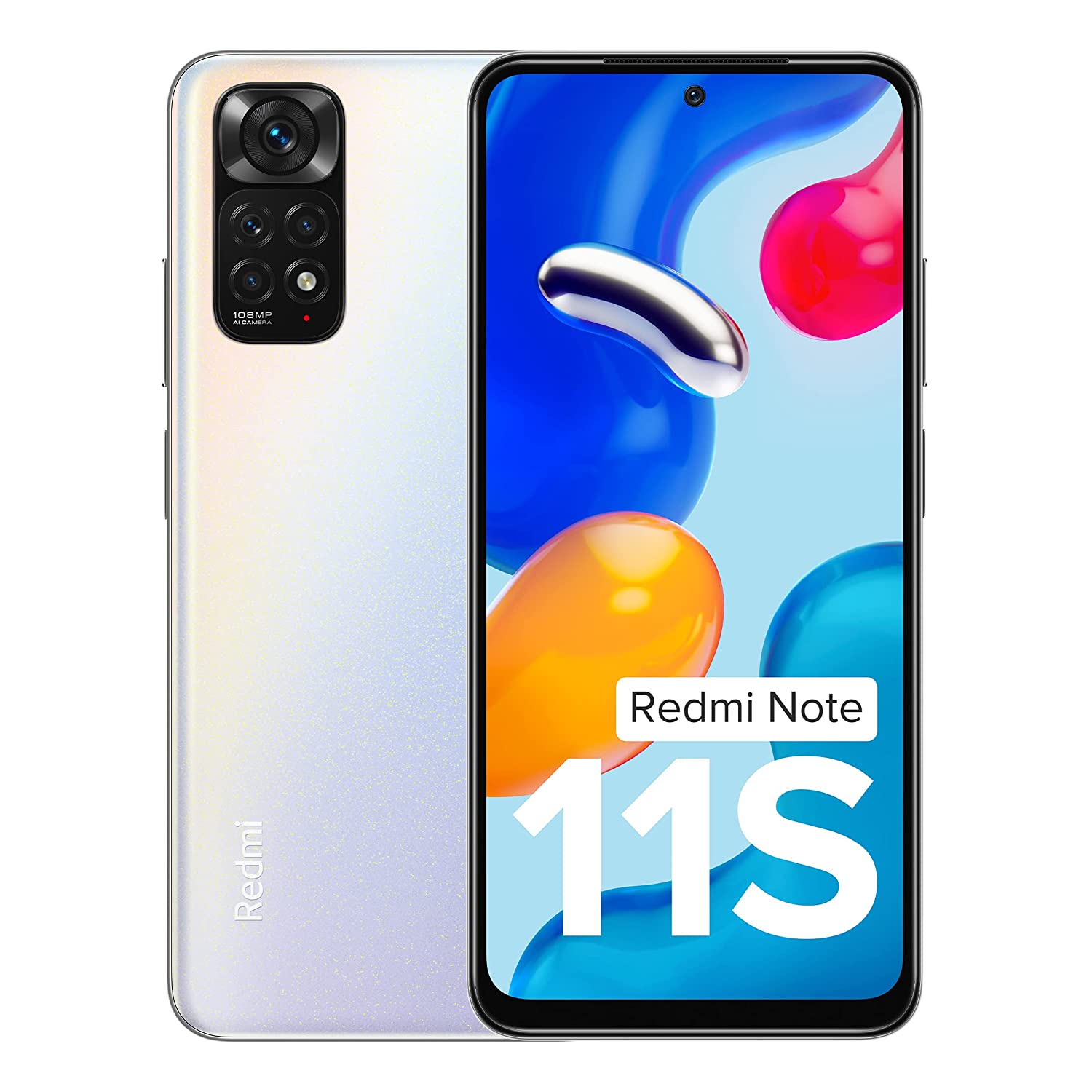(Renewed) Redmi Note 11S (Polar White, 8GB RAM, 128GB Storage)|108MP AI Quad Camera | 90 Hz FHD+ AMOLED Display