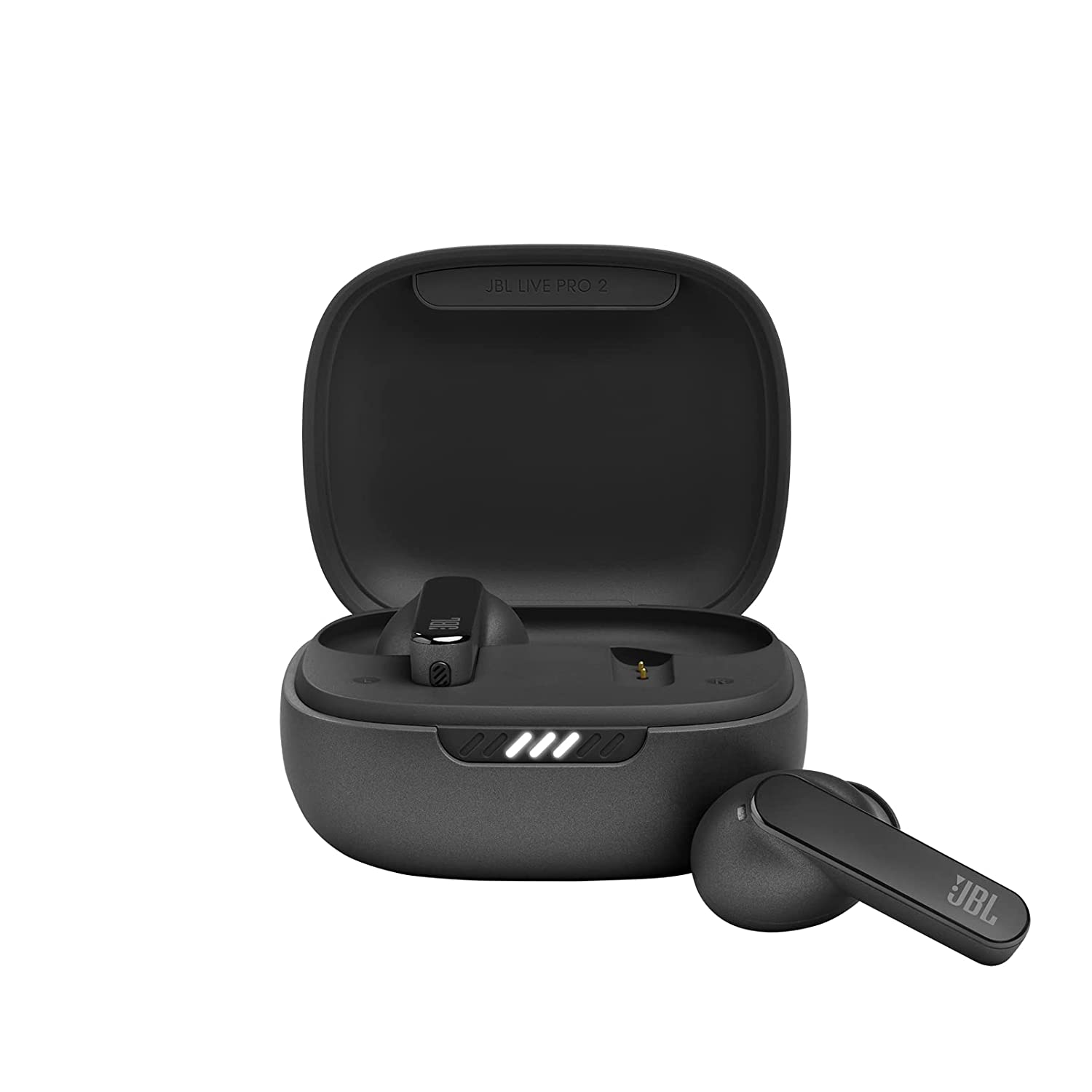 JBL Live Pro 2 TWS | Smart Adaptive Noise Cancellation Earbuds | upto 40Hrs Playtime | Adjust EQ for Extra Bass | 6 Mics for Crystal Clear Calls | Dual Pairing | Qi compatible | Built-in Alexa (Black)