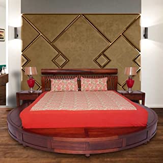 Yumi King Bed with Two Bed Side Table by Stories