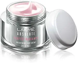 Lakme Absolute Perfect Radiance Brightening Light Crème with Niacinamide & Micro crystals, 50g