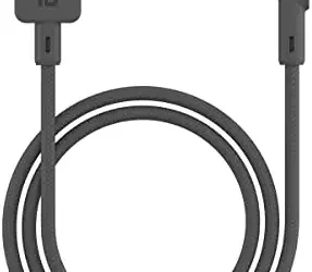 Portronics Konnect L 1.2M Fast Charging 3A 8 Pin USB Cable with Charge & Sync Function (Grey)