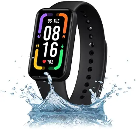 Redmi Smart Band Pro SportsWatch- 3.73 cm (1.47) Large AMOLED Display, Always On Display, Continuous Sleep, HR, Stress and SPO2 Monitoring, 110+ Sports Modes, 5ATM, 14 Days Battery Life, Black