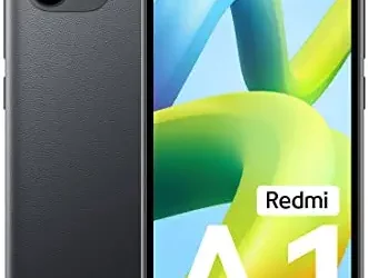 Redmi A1 (Black, 2GB RAM, 32GB Storage) | Helio A22 | 5000 mAh Battery | 8MP AI Dual Cam | Leather Texture Design | Android 12 30% off  30% off