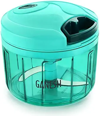 Ganesh Plastic Vegetable Chopper Cutter, Pool Green (725 ml