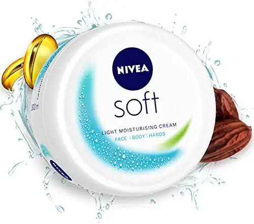 NIVEA Soft Light Moisturizer Cream, with Vitamin E & Jojoba Oil for Face, Hands and Body, 300 ml