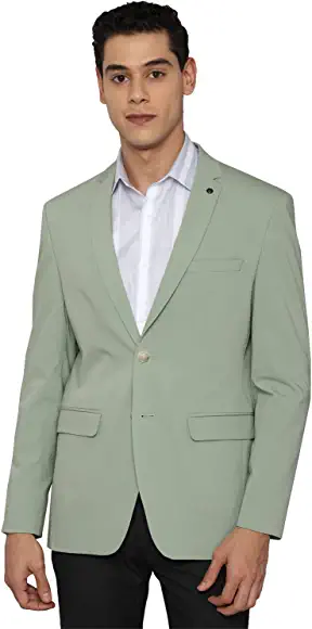 Allen Solly Textured Polyester Slim Fit Mens Work Wear Jacket