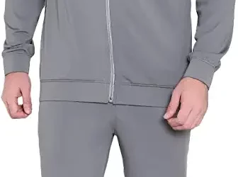 Reich Color Men's Gym, Yoga, Sports, Running Solid Lycra Track Suit With Zipper Pockets