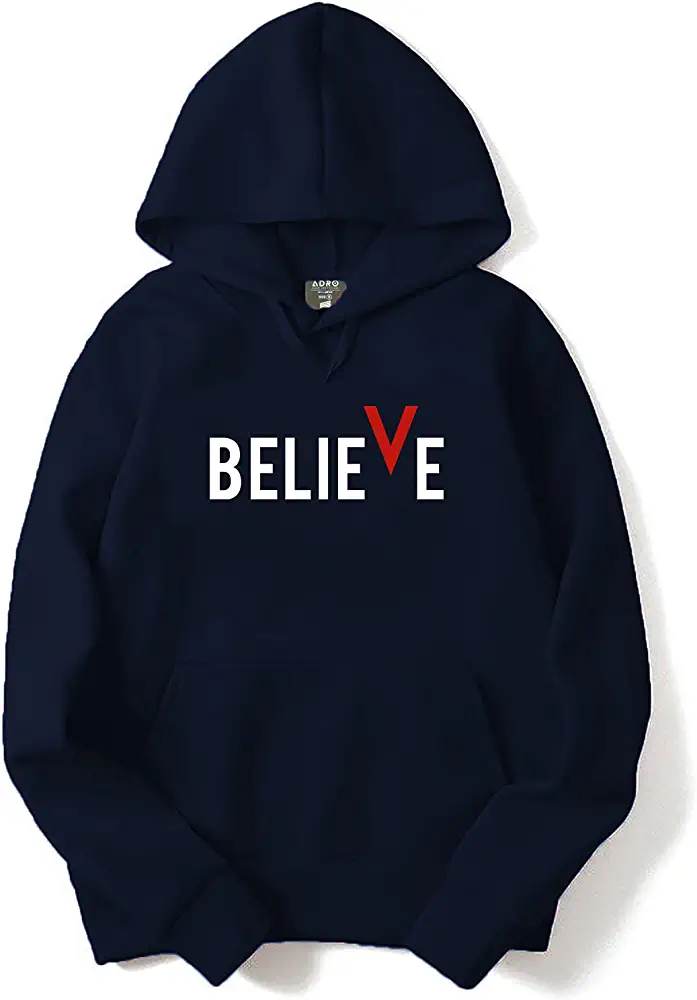 Men's Beleive printed sweatshirt/ADRO Men's Hooded Hoodie