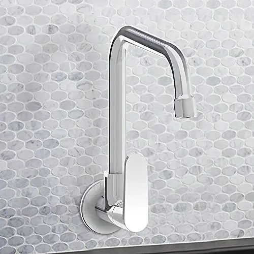 Kohler Kitchen Faucet, Wall Mount, Cold Only, Brass, SIlver Colour (25418IN-4-CP)