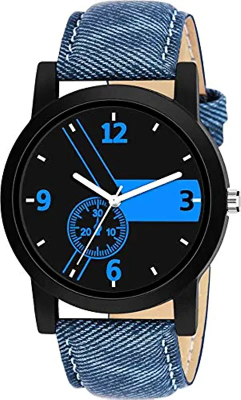 RPS FASHION WITH DEVICE OF R Analogue Boy's Watch (Blue Dial Blue Colored Strap)