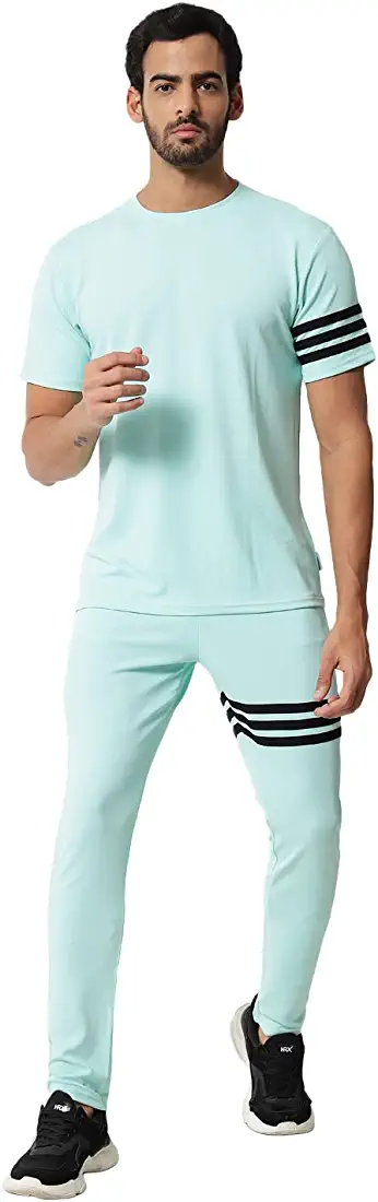 Rabby Polycotton Track Suit For Men Casual Summer Co-ord Sets Breathable Relaxing Comfortable For Workout, Jogging