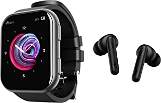 boAt Blaze Smart Watch with 1.75” HD Display, Fast Charge(Active Black) & Airdopes 141 True Wireless Earbuds
