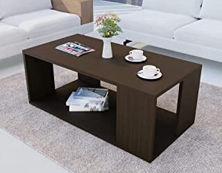 DFC® Carrera Engineered Wood Coffee/Center Table with Storage (Matte Finish, Dark Wenge)
