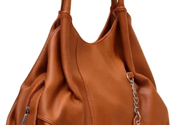 Fostelo Women's Polyurethane Style Diva Handbag With 1 Zip With 2 Compartments, 1 Inside Zip Pocket And 1 Back Zip Pocket