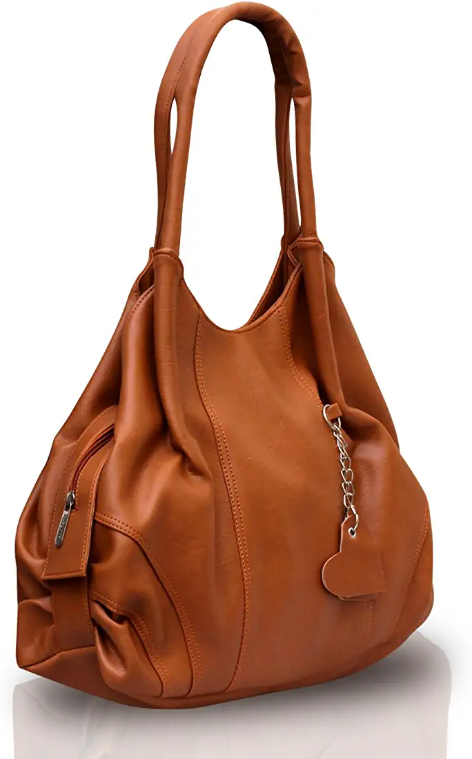 Fostelo Women's Polyurethane Style Diva Handbag With 1 Zip With 2 Compartments, 1 Inside Zip Pocket And 1 Back Zip Pocket
