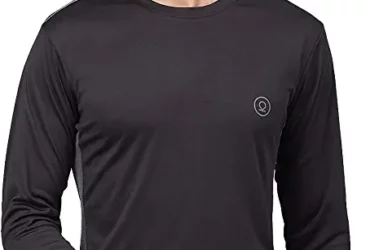 CHKOKKO Men's Dry Fit V Neck Half Sleeves Plain Sports Gym T-Shirt