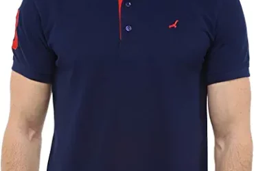AMERICAN CREW Men's Polo Collar Half Sleeve T-Shirt