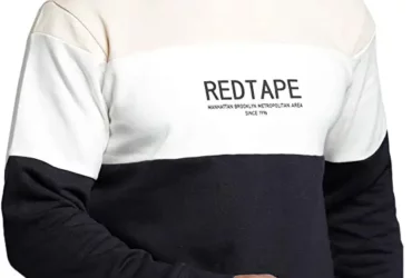 Red Tape Men Navy Sweatshirt